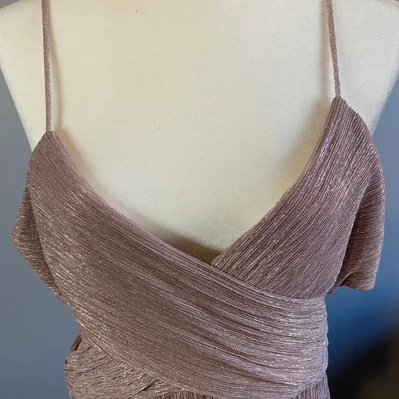 INTERMIX PINK TINA LUREX CUTO DRESS - Picture 14 of 17